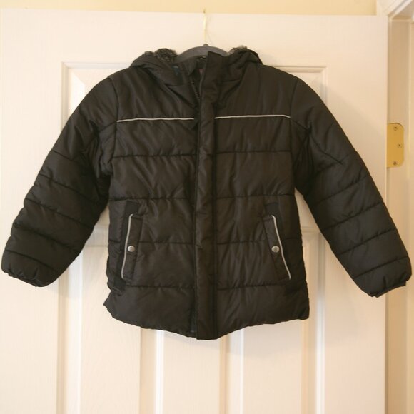 Swiss Tech Youth Puffer Winter Coat, Size Small(6-7), Black - Picture 1 of 4